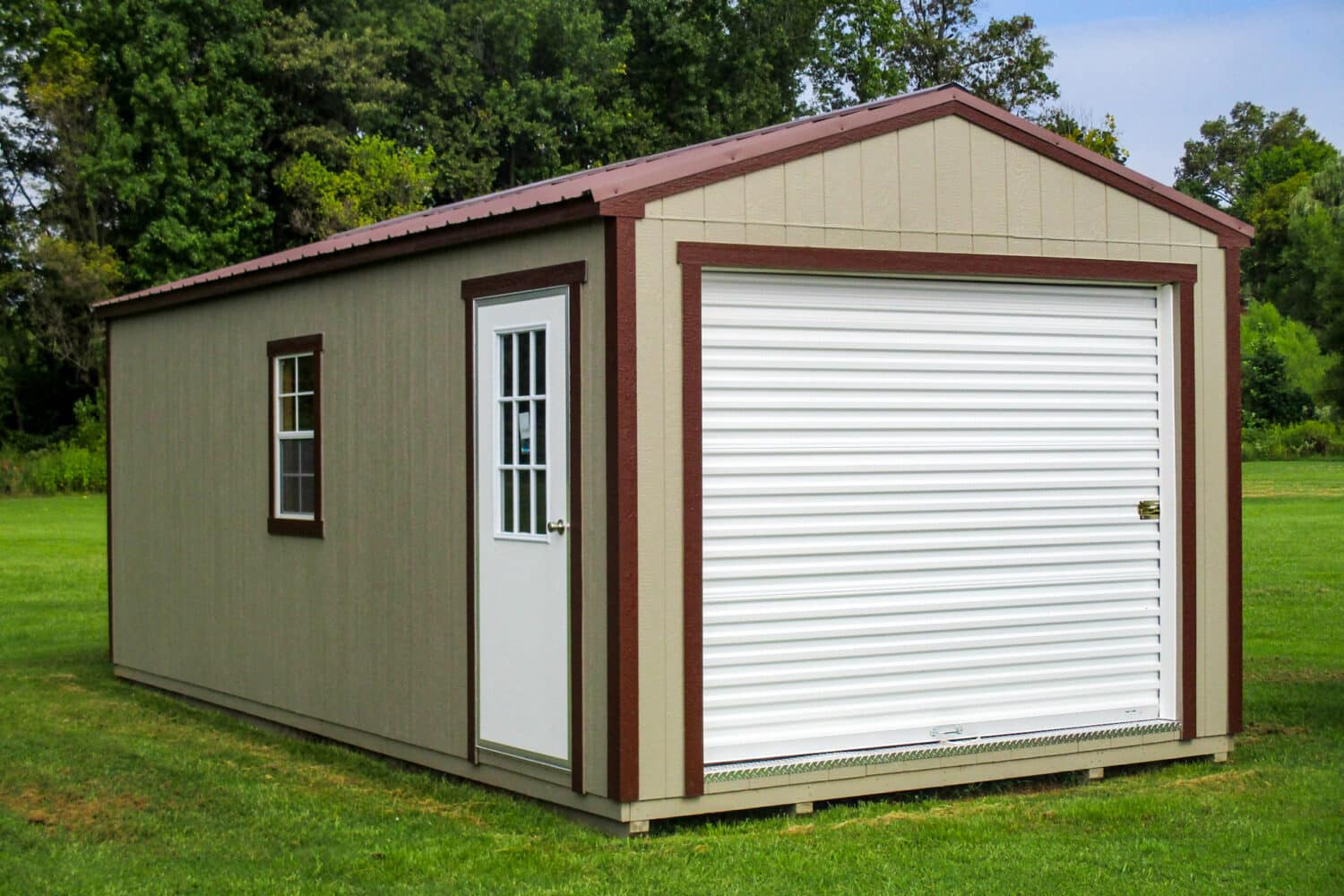 12x16 wooden prefab garages for homeowners