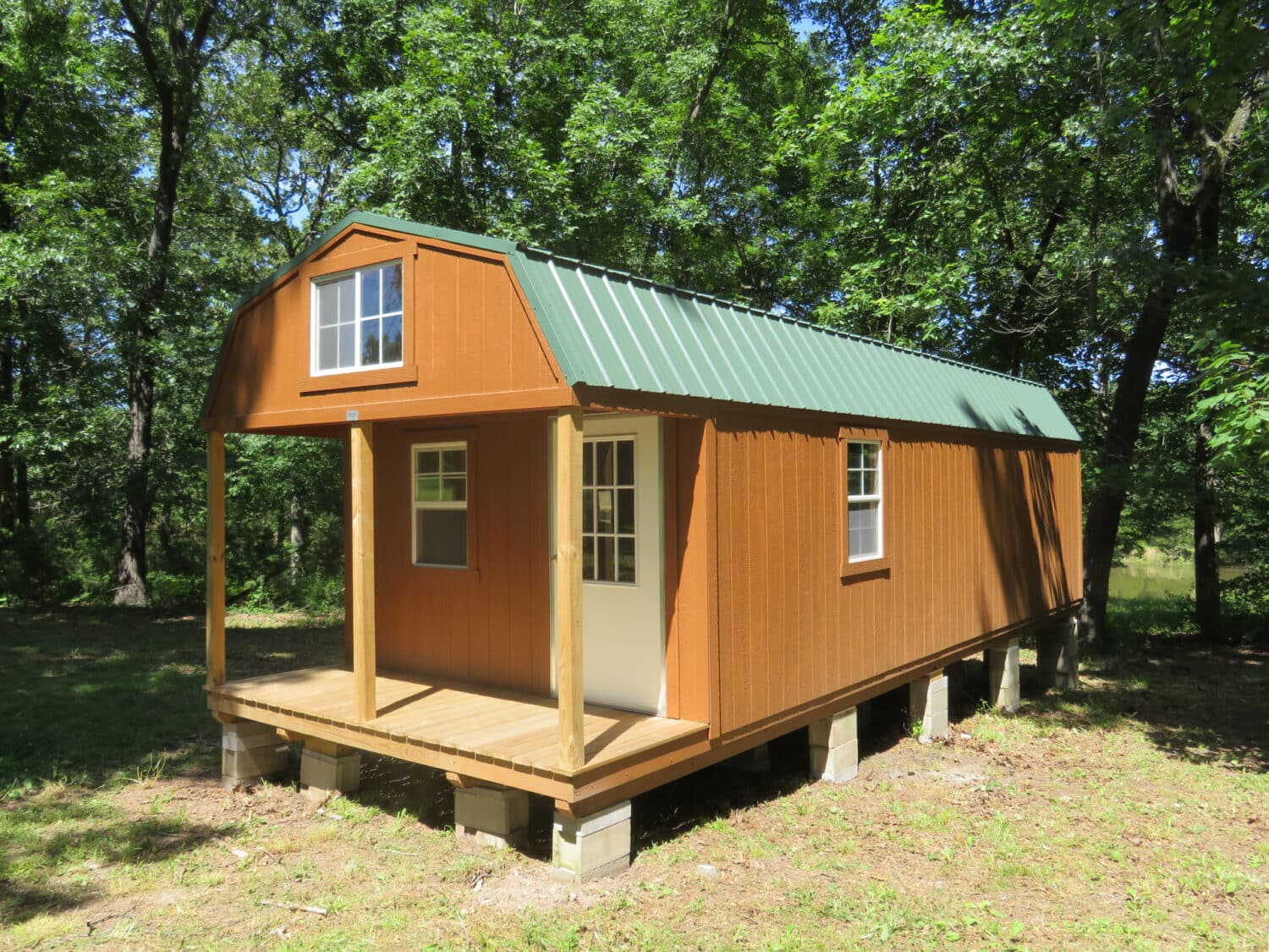 lofted prefab cabin