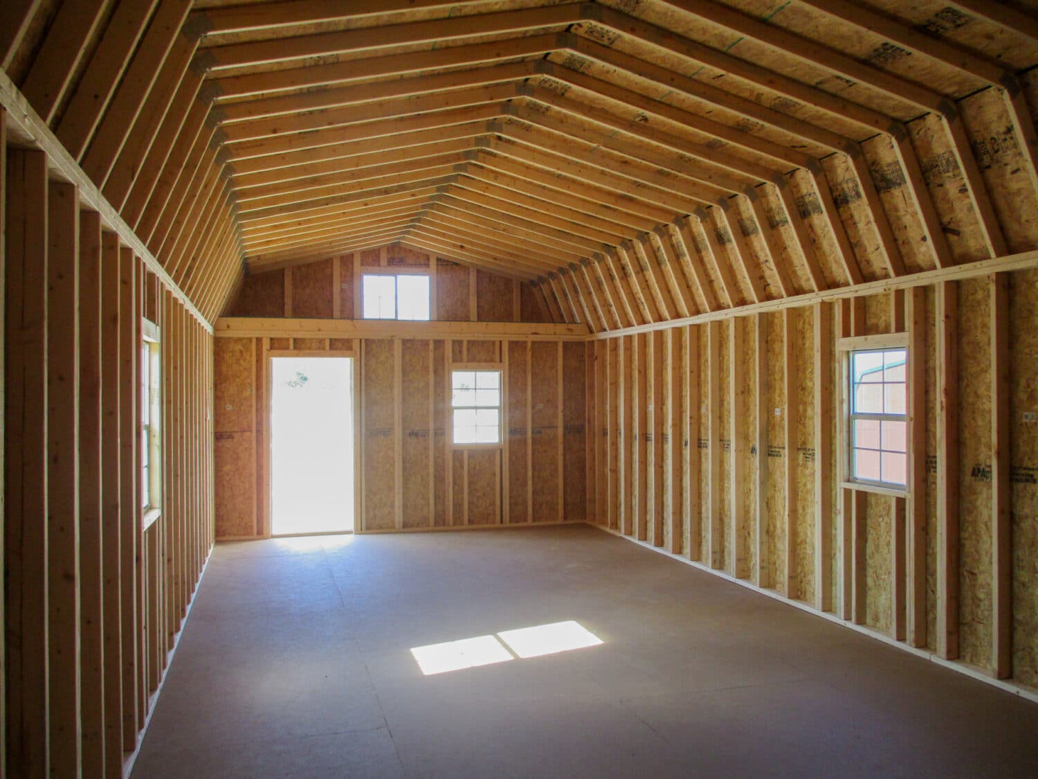 unfinished prefab cabin