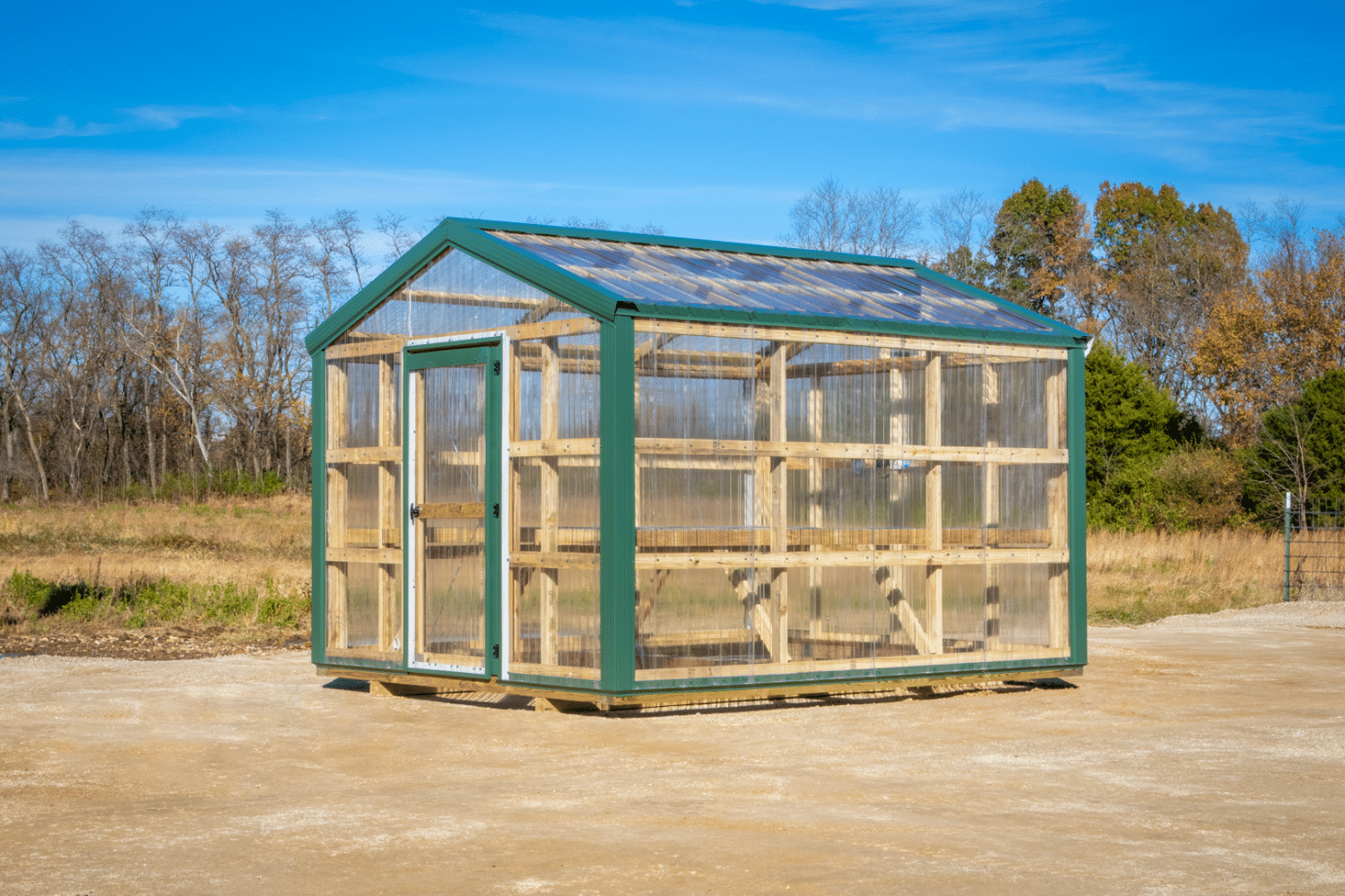 green greenhouse in advance