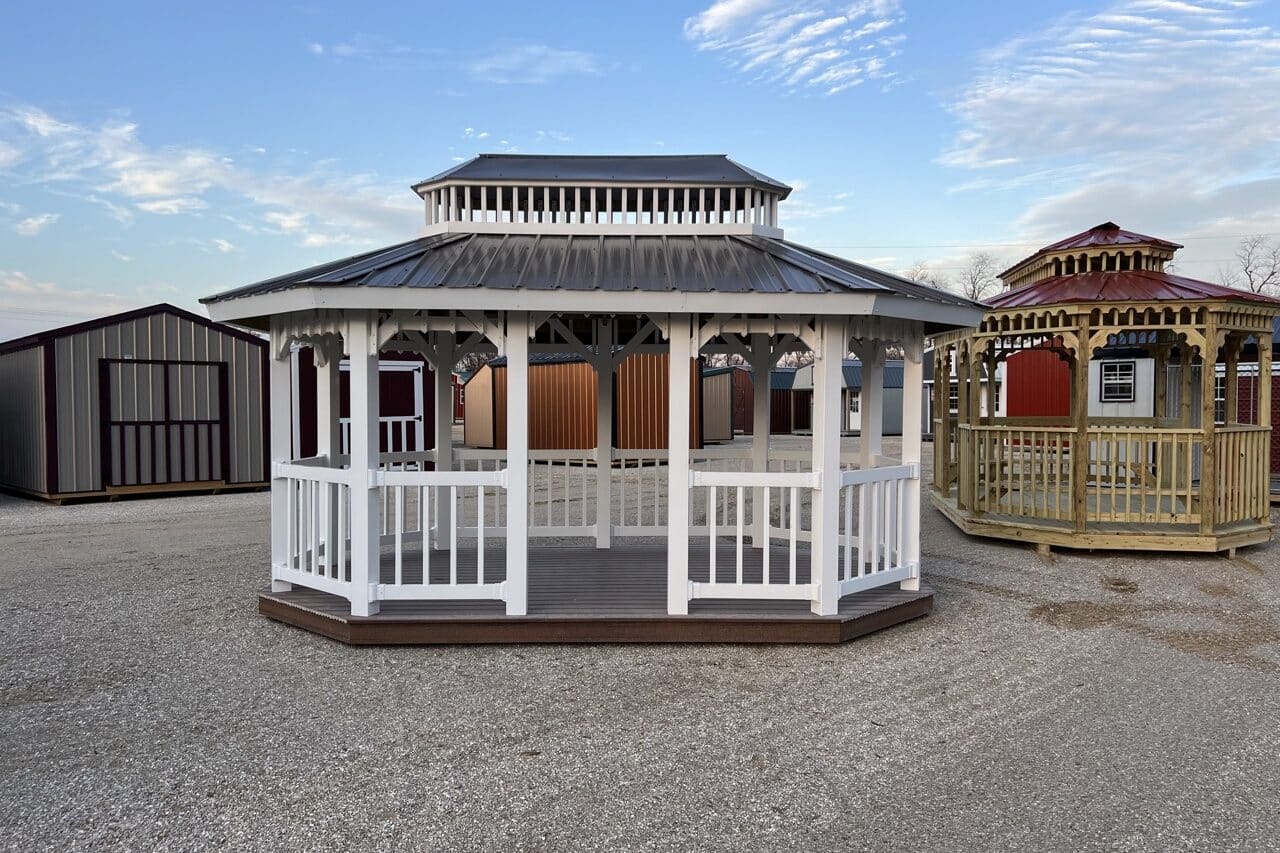 pavilion with shingle roof