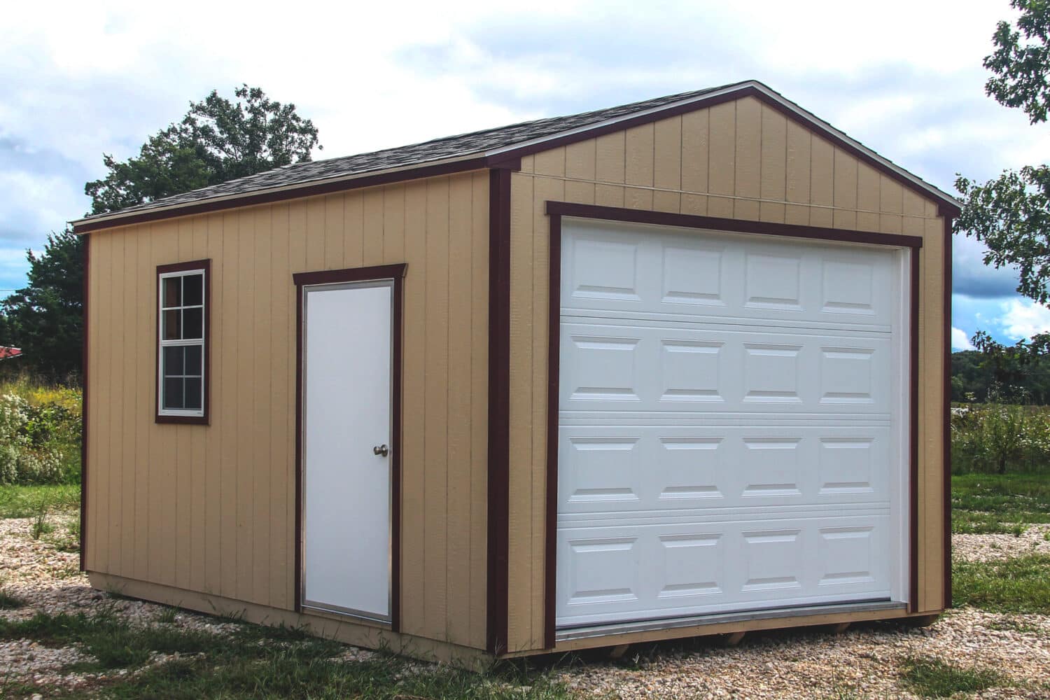 portable garages with wood siding in fredericktown mo