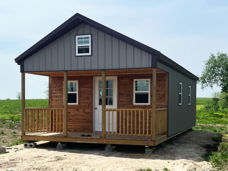 prefab cabins with metal roofing in bertrand mo